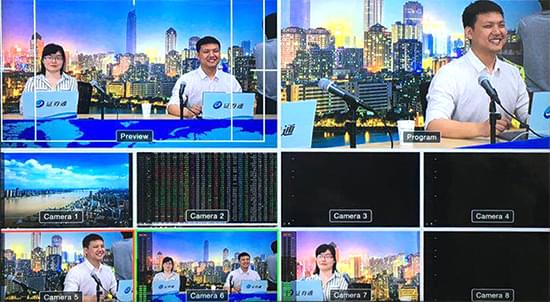 武漢同度文化實(shí)景演播室燈光高清畫(huà)面顯示圖
