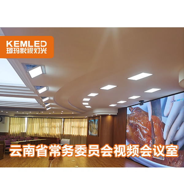 視頻會議室有背景大屏，怎么解決燈光問題？