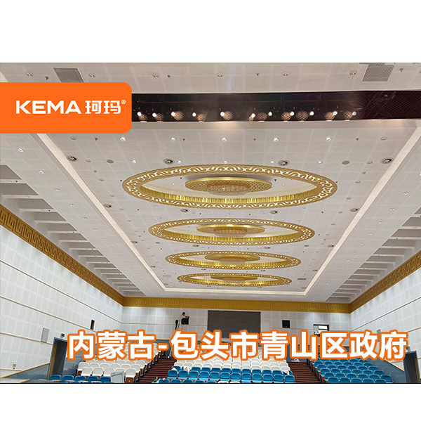 內(nèi)蒙古包頭青山區(qū)政府報(bào)告廳改造：570平報(bào)告廳裝什么燈好？